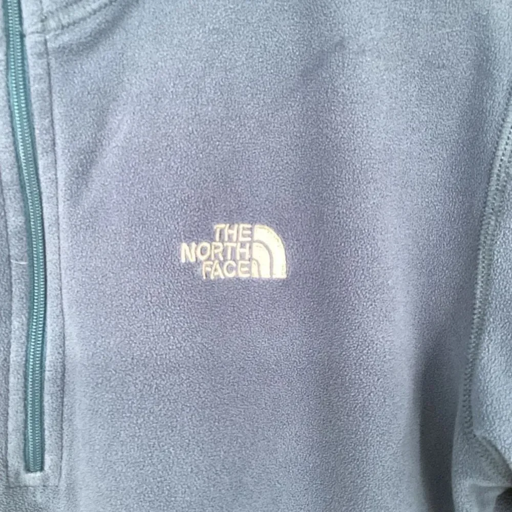 Boys The North Face 1/4 zip‎ Fleece Pullover Blue large